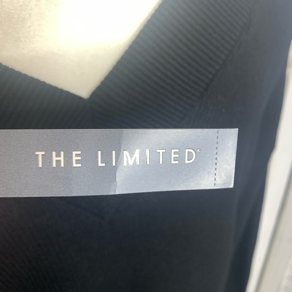 The LIMITED Ribbed V-Neck Sweater Top Black NWT S - Picture 8 of 11